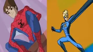 Theme Song Matchup Battle 🎶 | The Spectacular Spider-Man And Stretch Armstrong And The Flex Fighters