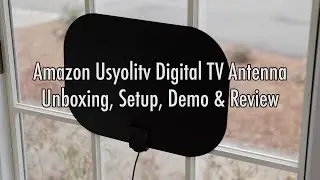 Ditch Cable &mdash; обзор антенны цифрового телевидения Amazon Usyolitv &mdash; распаковка, настройка, демонстрация и обзор #tv