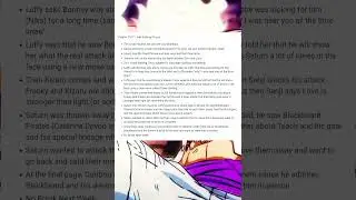 One piece manga chapter 1107 leaks || Onepiece #spoliers #anime #manga