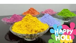 Organic holi colour & home made natural & safe chemical freeEasy 10 min vich tyar  holi colour