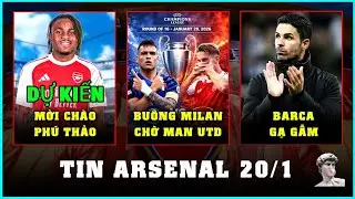 TIN ARSENAL 20/1: CHỜ MAN UTD SAU INTER, LOOKMAN NHẮM EMIRATES