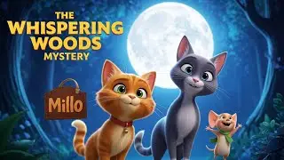 The Whispering Woods Mystery 🐱🐭🌲  #cat #story #kids
