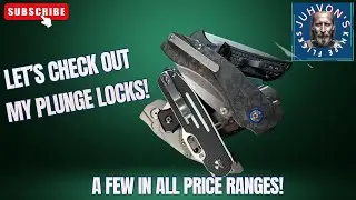 A look through my Button-Lock / Plunge Lock Knives!