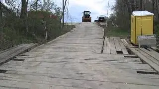 Crane Mat with large equipment driving on it