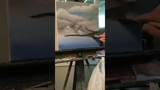 Just a shout out #paintwithrick #oilpainting #funpainting #coolart #landscapes #seattleartist