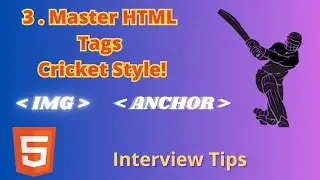 HTML Image & Anchor Tags Explained with Cricket Fun! 🏏 | HTML FOR BEGINNERS #3