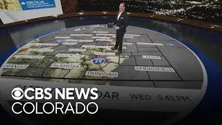 Weak system moving through the state with mountain snow and cool breeze for metro area
