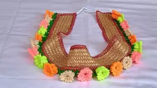 Very very beautiful crochet Mandir toran