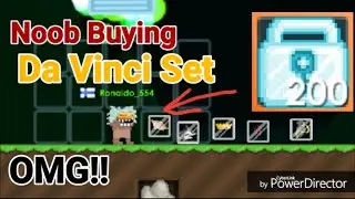 Noob Buying Da Vinci Set! OMG - Growtopia