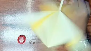 How to make origami rotating fan /wheel كيفية عمل مروحة اوريجامى بسيطة للاطفال.