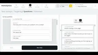 How to Collect Targeted User Feedback with Monolytics Surveys