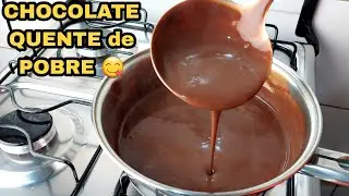 CHOCOLATE QUENTE de POBRE |COM ACHOCOLATADO e MAISENA|  ECON&Ocirc;MICO e F&Aacute;CIL de FAZER! 😋