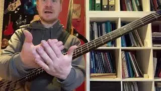 Lefthand mute slap bassguitar (mark king style) dutch