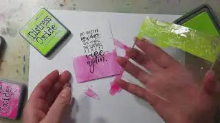 Smooshing Technique with Ranger Distress Inks