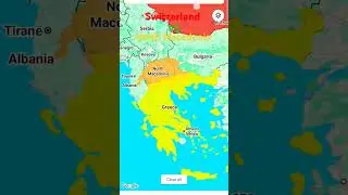 Switzerland vs North Macedonia!! Land size comparison!!#shorts#country