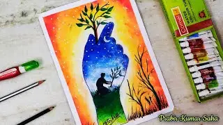 World Environment Day Drawing || Save Environment 2022 || Environment Day Drawing by Sponge