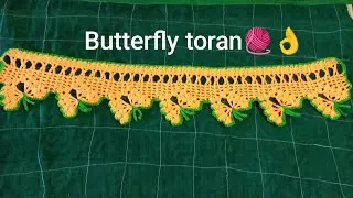 Beautiful woolen Butterfly Toran 4 ! फुलपाखरू तोरण! single color patti design🧶👌