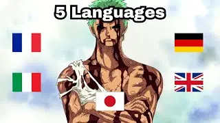 'Nothing happened' in 5 languages | ONE PIECE IN DIFFERENT LANGUAGES