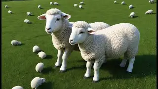 White Sheep, Fluffy and Fat | Cute Sheep Song for Kids | Fluffy Sheep Nursery Rhyme