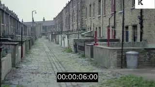 1960s, 1970s North of England, Cobbled Streets, HD from 35mm