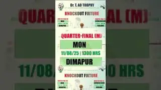 Dr. T . AO Trophy 2025 knockout fixture #nagaland #football #supportyourteam