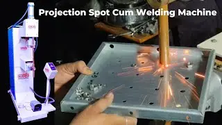 projection pneumatic cum spot welding machine, nut welding spot welding machine #Gorang #nutwelding