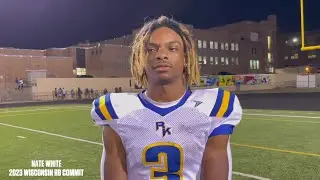 Watch now: Wisconsin 2023 RB commit Nate White discusses 5-touchdown performance in season-opener