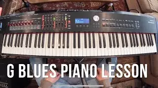 How to Play Blues Piano in G | Shuffle, Riffs, Scales & Chromatics