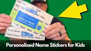 Best Personalized Name Stickers for Kids (vinyl & waterproof!)
