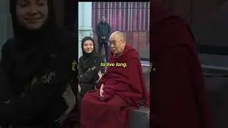 Dalai Lama&rsquo;s Hilarious Reply to Living 1000 Years &ndash; &lsquo;Let&rsquo;s Be Realistic!&rsquo; 😂 #shorts