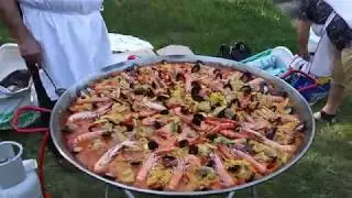 Making a Paella for 35 people
