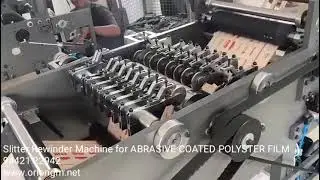 Slitter Rewinder Machine for ABRASIVE COATED POLYESTER FILM