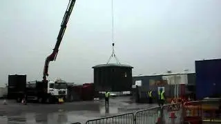 WPD Open Day - Hiab crane lifting enclosure