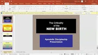 DISCIPLESHIP CLASS - SESSION 1