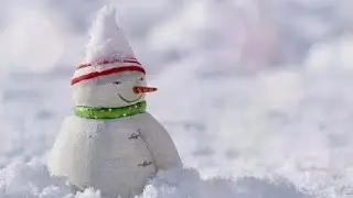 اللعب بالثلج وصناعة رجل الثلج  Schneemann