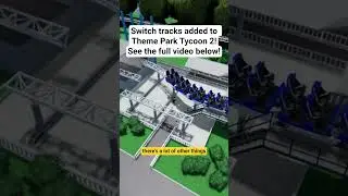 Switch tracks in Theme Park Tycoon 2!!! #rollercoaster #themeparktycoon2 #roblox #switchtrack