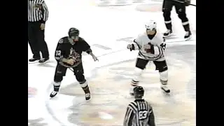 Brad May Vs. Aaron Downey Oct. 11th, 2001