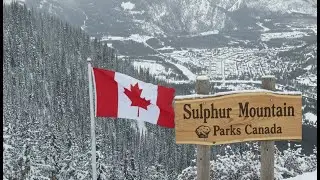 Banff Gondola Views: Sulphur Mountain Summit in Winter