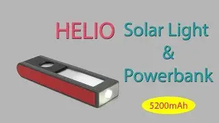 HELIO Emergency Solar Light & Power Bank | 5200mAH Li-Ion Battery