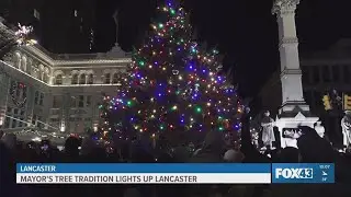 Lancaster's mayor lights Christmas tree as thousands celebrate holiday tradition