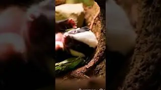 🐾😴 Sleepy Baby Badger Has the Cutest Dream! 🦡💤
