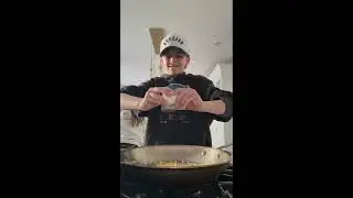 Making cheesy eggs (yum)
