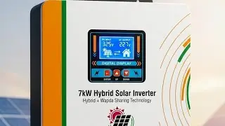 10kw Hybrid Display Wapda Shearing Soler Inverter | Without Battery Inverter 