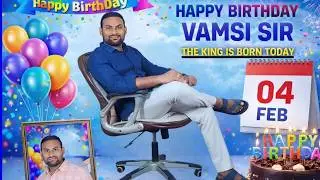 Vamsi Sir Birthday Celebration  On 04 - 02 - 2026  Wednesday