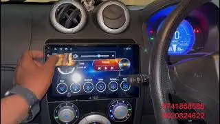 Punch audio Android system fitted in mahindra EV2 electric car