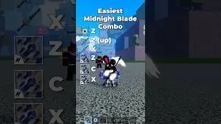 Midnight blade + godhuman combo #roblox #bloxfruits