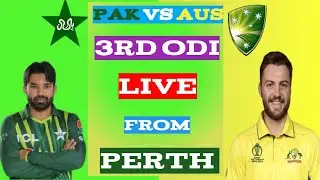 Pakistan vs Australia 3rd and last ODI | live from Perth | live streaming |live update#pakvsaus
