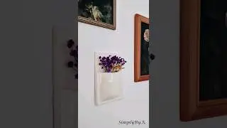 DIY CLAY WALL POCKET #shorts #airdryclay #wallpocket #diyairdryclay #claycreations #claycraft