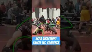Последовательность захватов одной ноги в борьбе на уровне NCAA | Майкл Трассо (RIC)