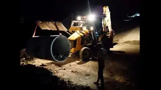 JCB 3DX | RCC HUME PIPE 1300 DIA CULVERT WORK | JCB |